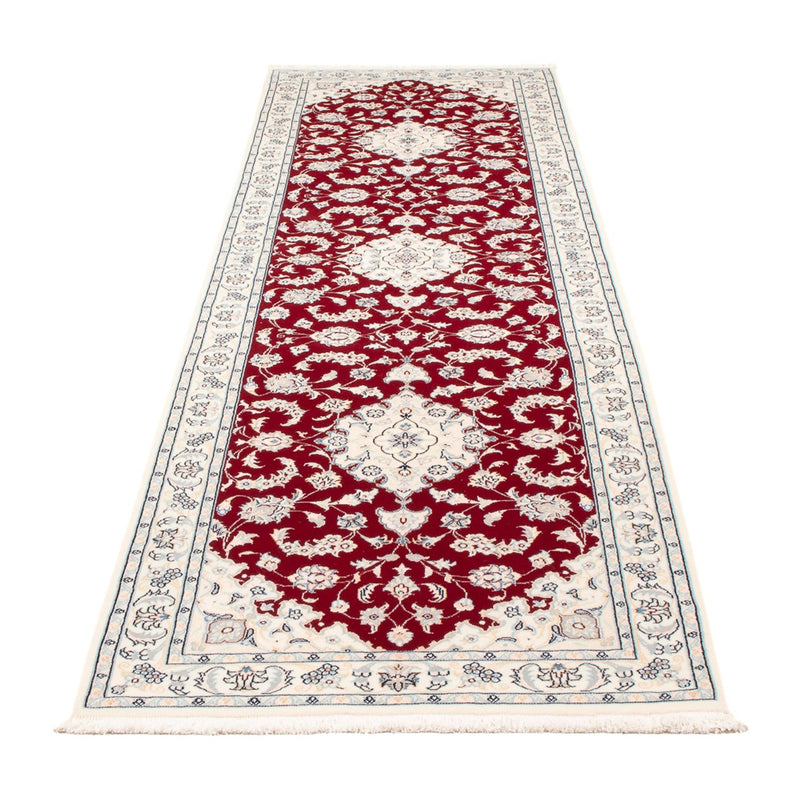 Loper Perzisch tapijt - Nain - Premium - 298 x 82 cm - rood