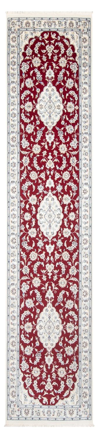 Loper Perzisch tapijt - Nain - Premium - 346 x 84 cm - rood