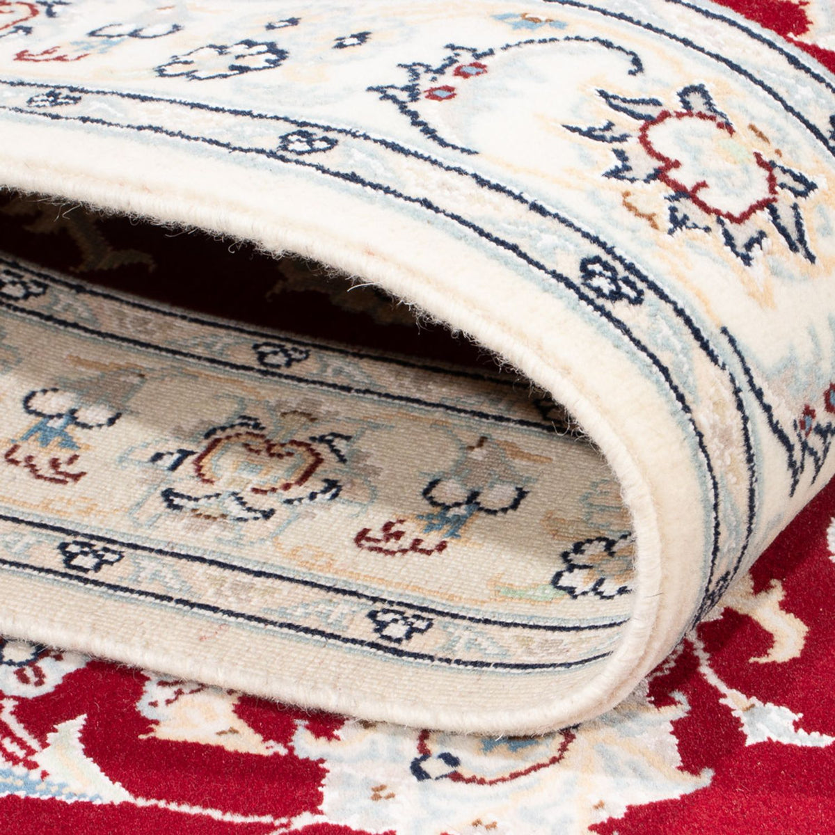 Loper Perzisch tapijt - Nain - Premium - 346 x 84 cm - rood