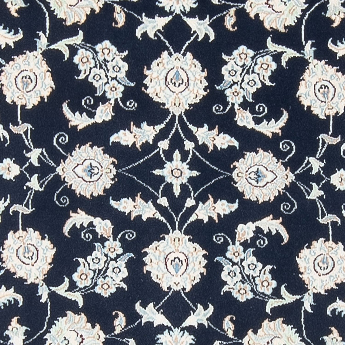 Loper Perzisch tapijt - Nain - Premium - 394 x 92 cm - donkerblauw