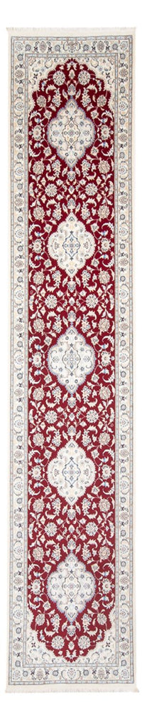 Loper Perzisch tapijt - Nain - Premium - 382 x 89 cm - rood