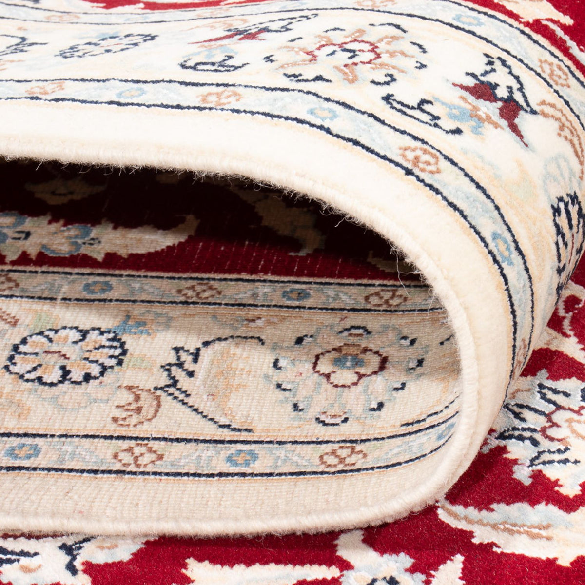 Loper Perzisch tapijt - Nain - Premium - 382 x 89 cm - rood