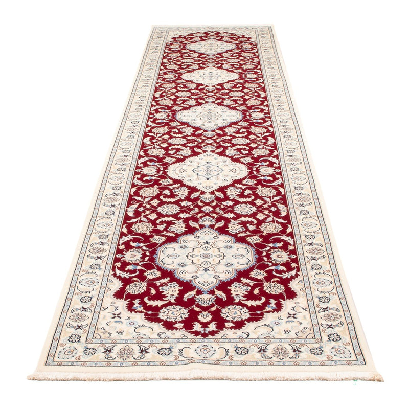 Loper Perzisch tapijt - Nain - Premium - 382 x 89 cm - rood