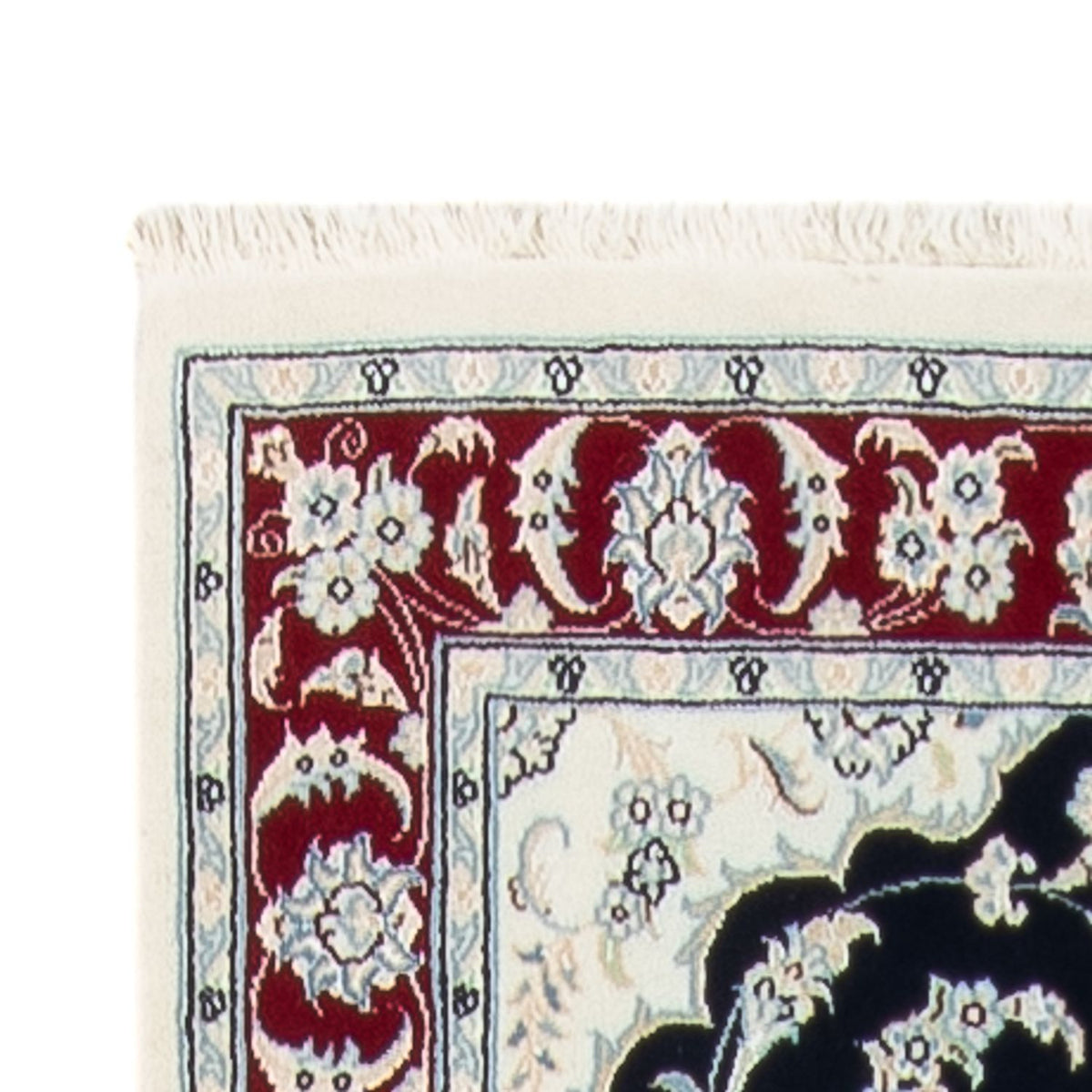 Loper Perzisch tapijt - Nain - Premium - 347 x 87 cm - donkerblauw