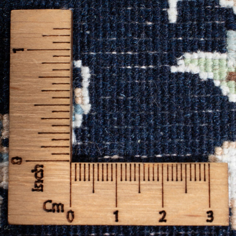 Loper Perzisch tapijt - Nain - Premium - 347 x 87 cm - donkerblauw