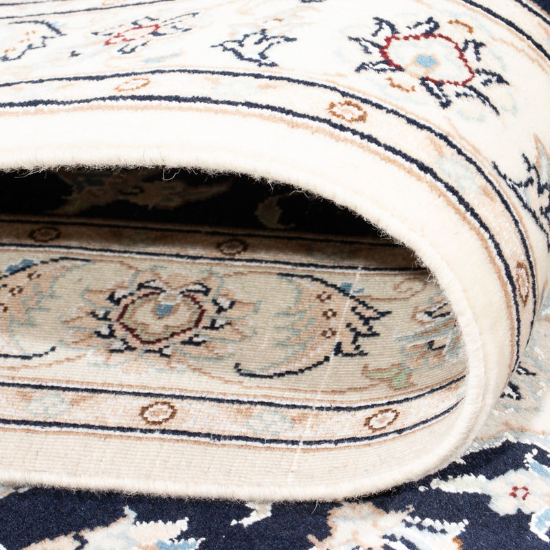 Loper Perzisch tapijt - Nain - Premium - 300 x 88 cm - donkerblauw
