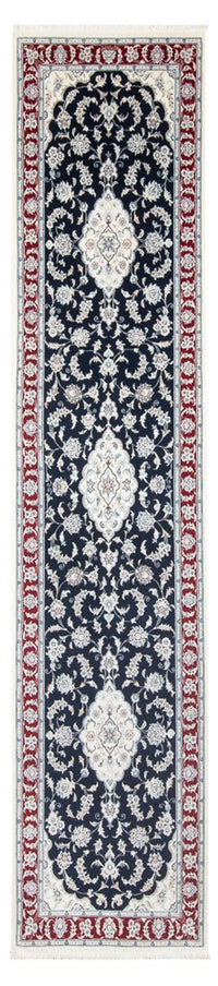 Loper Perzisch tapijt - Nain - Premium - 353 x 85 cm - donkerblauw