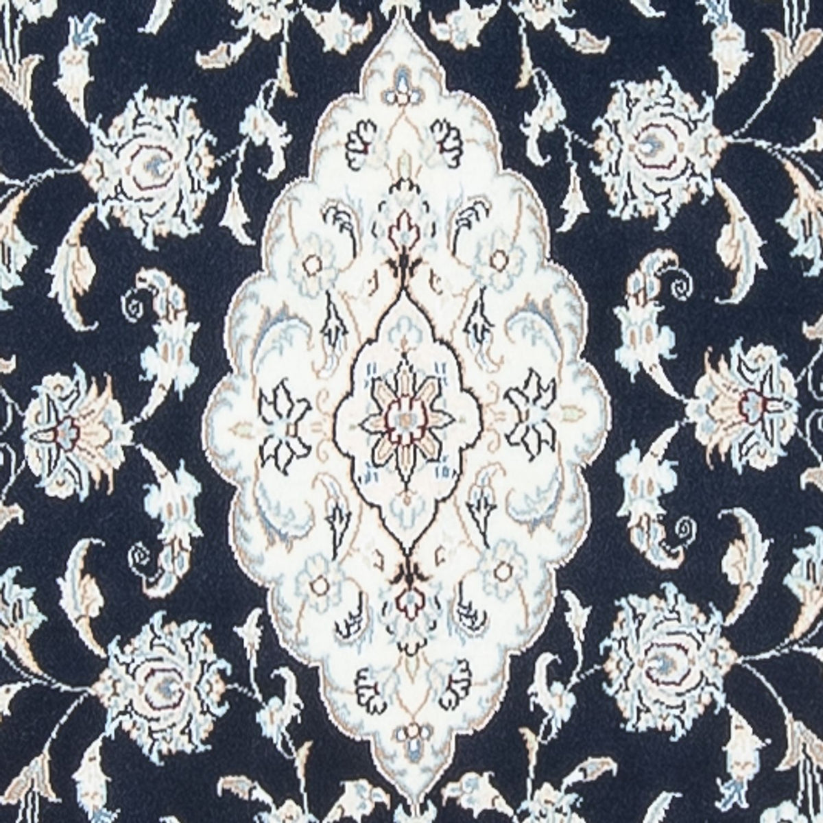 Loper Perzisch tapijt - Nain - Premium - 353 x 85 cm - donkerblauw
