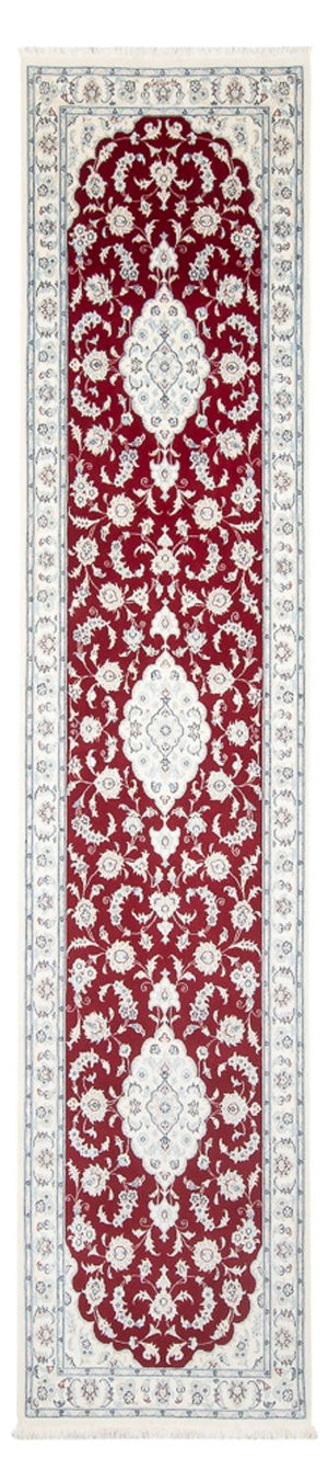 Loper Perzisch tapijt - Nain - Premium - 352 x 85 cm - rood