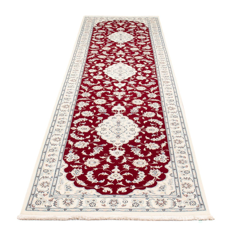 Loper Perzisch tapijt - Nain - Premium - 352 x 85 cm - rood