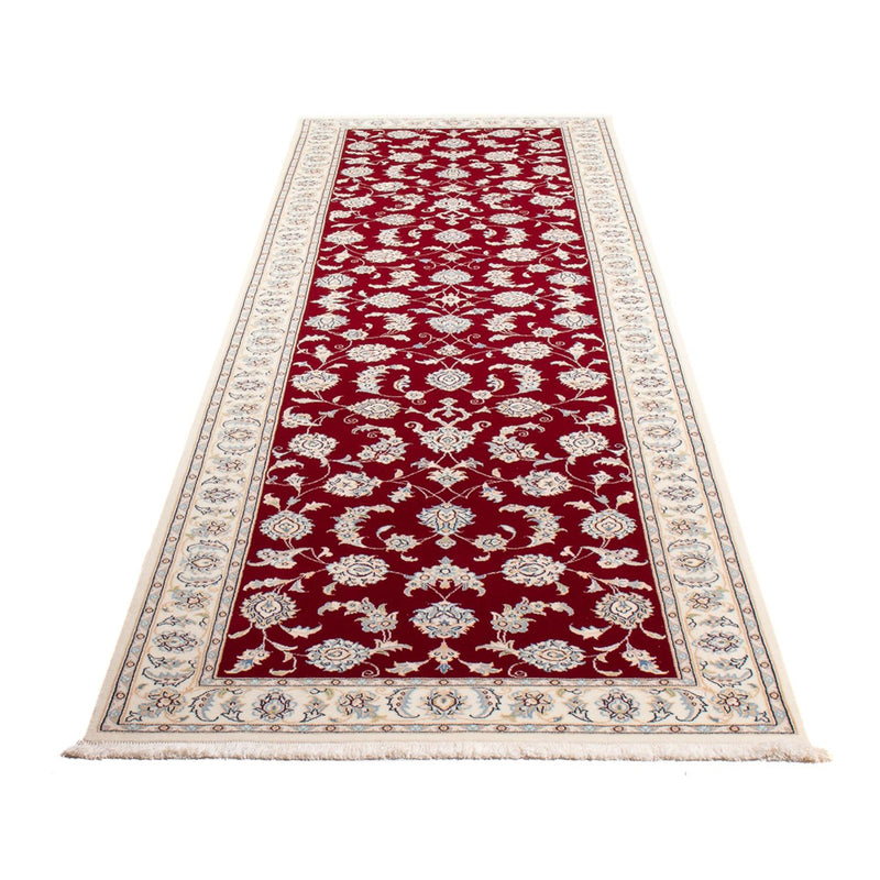 Loper Perzisch tapijt - Nain - Premium - 304 x 90 cm - rood