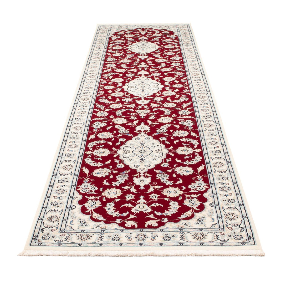 Loper Perzisch tapijt - Nain - Premium - 347 x 87 cm - rood