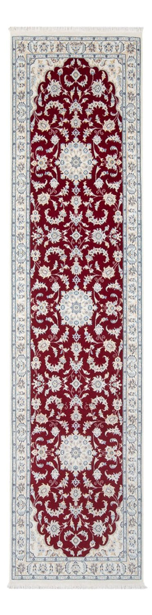 Loper Perzisch tapijt - Nain - Premium - 304 x 82 cm - rood