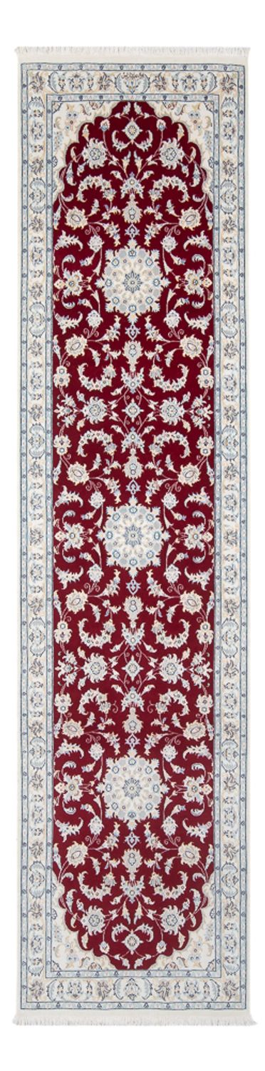 Loper Perzisch tapijt - Nain - Premium - 304 x 82 cm - rood