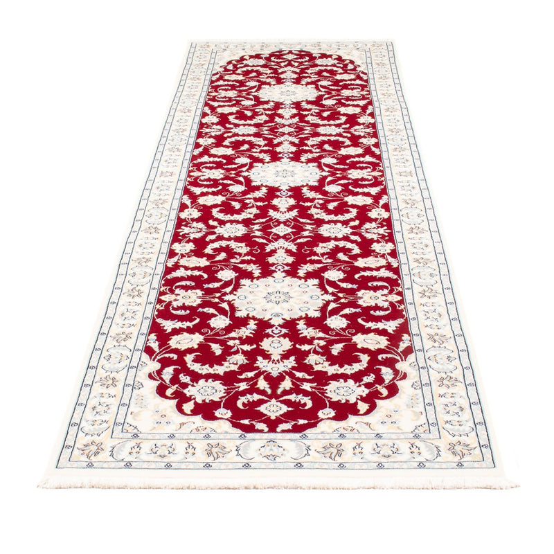 Loper Perzisch tapijt - Nain - Premium - 304 x 82 cm - rood