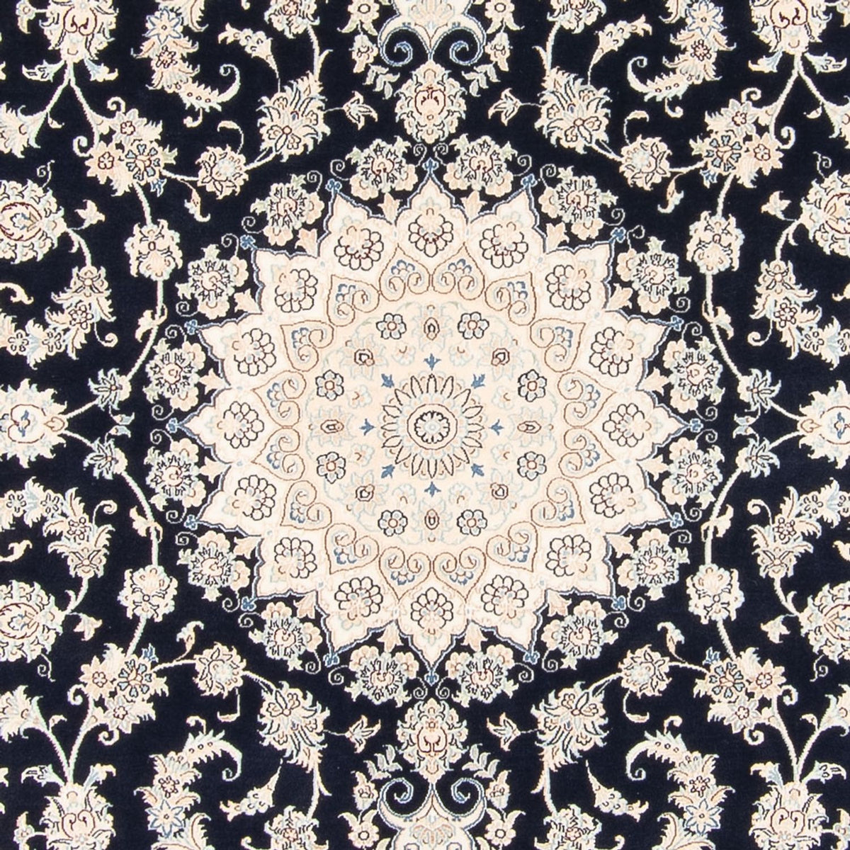 Perzisch tapijt - Nain - 263 x 225 cm - donkerblauw