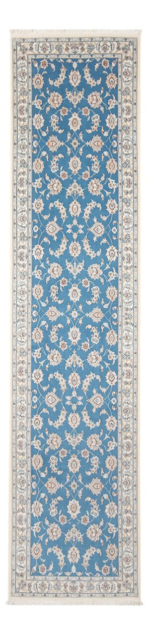 Loper Perzisch tapijt - Nain - Premium - 312 x 80 cm - blauw