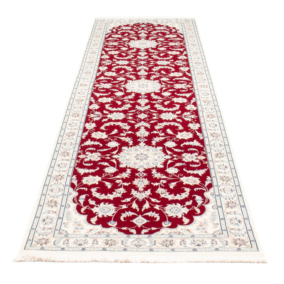 Loper Perzisch tapijt - Nain - Premium - 297 x 80 cm - rood