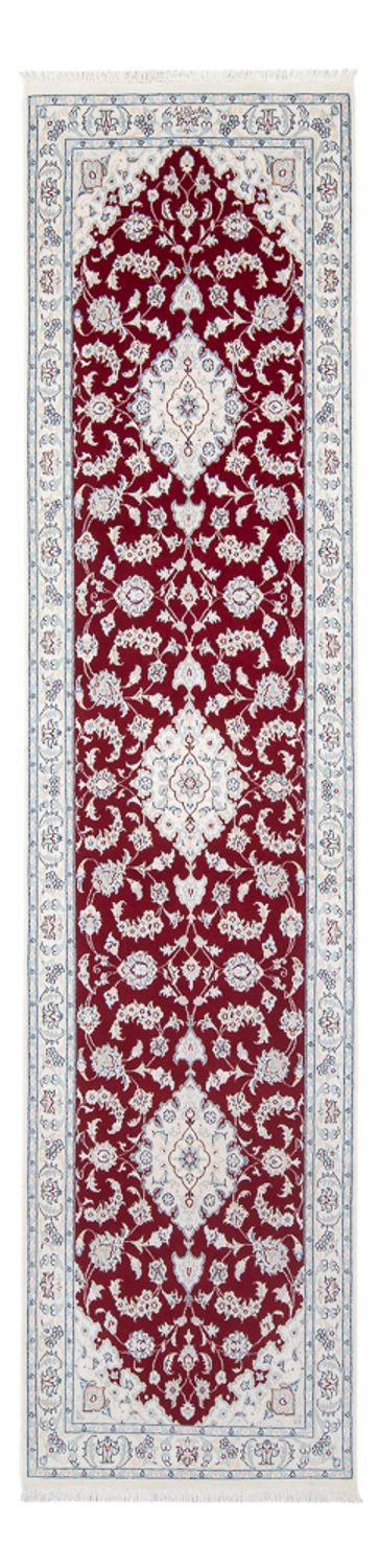 Loper Perzisch tapijt - Nain - Premium - 292 x 80 cm - rood