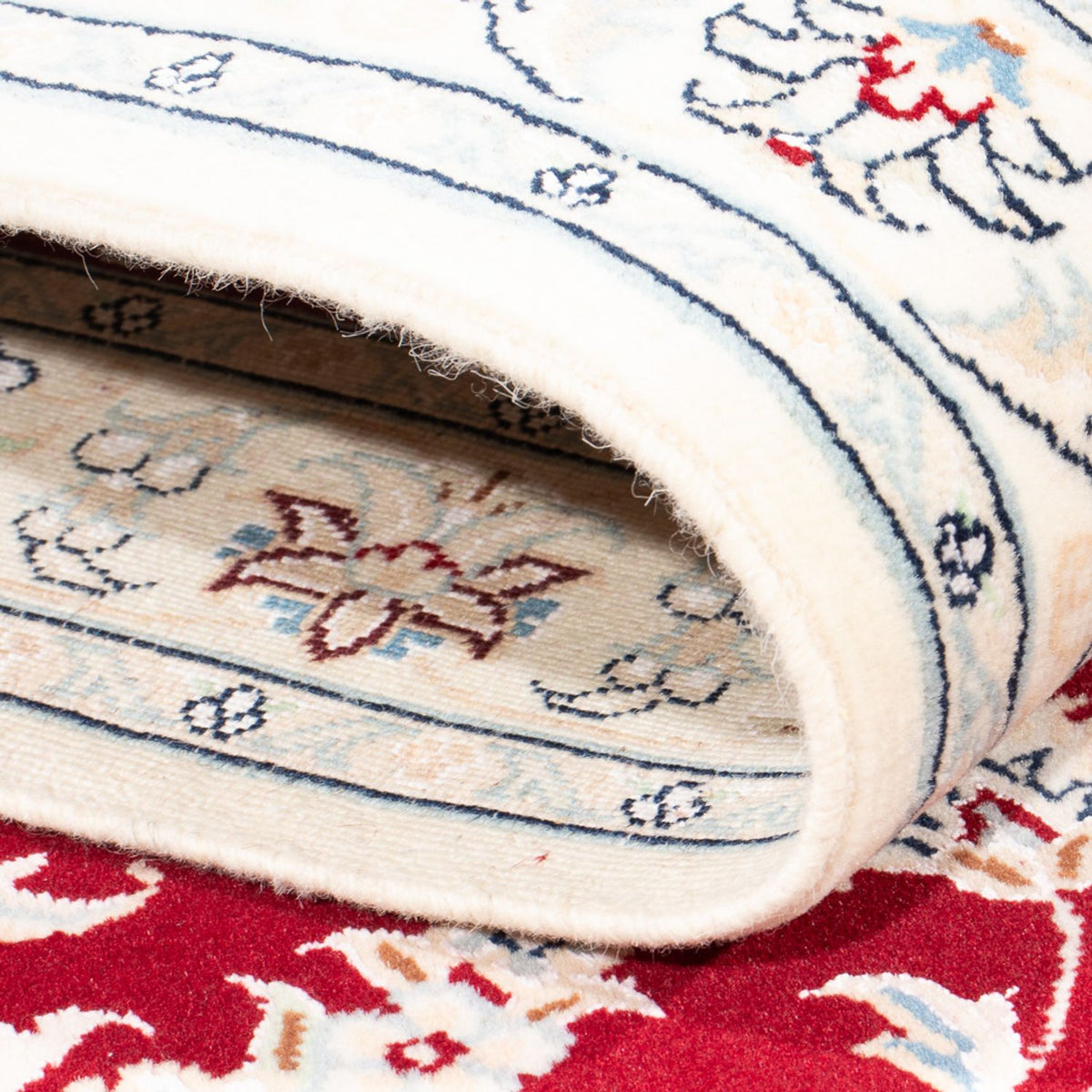 Loper Perzisch tapijt - Nain - Premium - 292 x 80 cm - rood