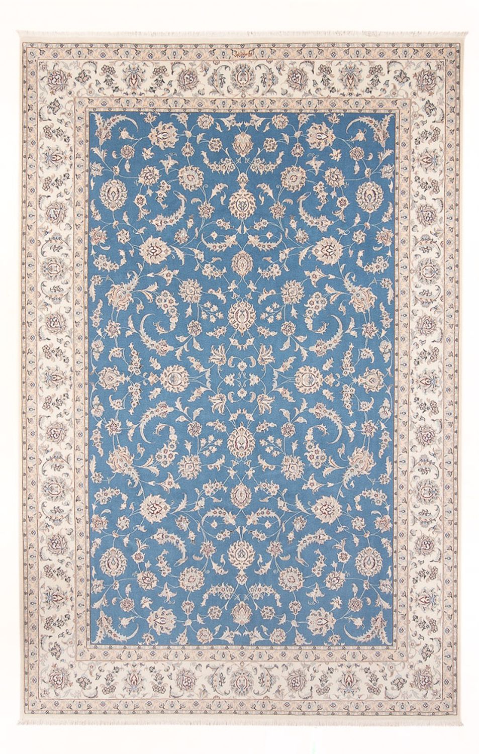 Perzisch tapijt - Nain - Premium - 297 x 196 cm - lichtblauw