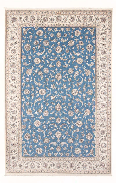 Nain - 6La Tapijt 196x297cm - Perzisch tapijt - lichtblauw