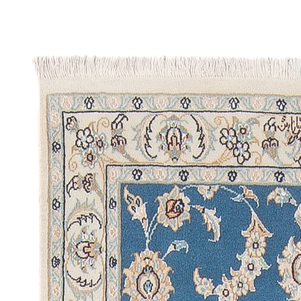 Loper Perzisch tapijt - Nain - Premium - 308 x 81 cm - blauw