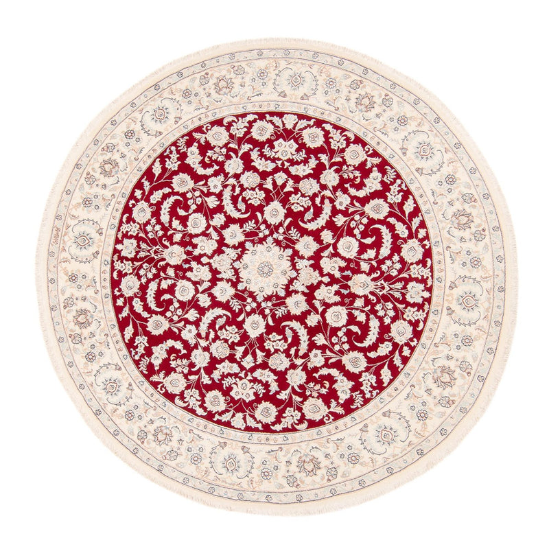 Perzisch tapijt - Nain rond  - 200 x 200 cm - rood