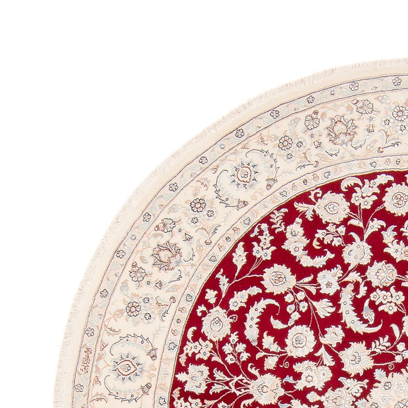 Perzisch tapijt - Nain rond  - 200 x 200 cm - rood
