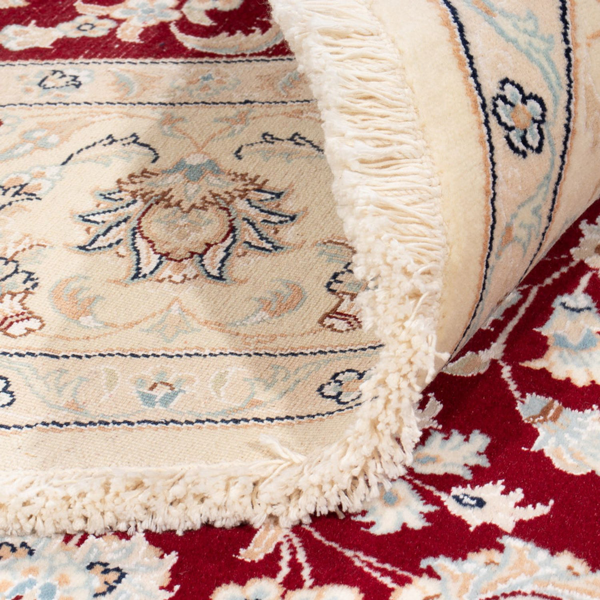 Perzisch tapijt - Nain rond  - 200 x 200 cm - rood