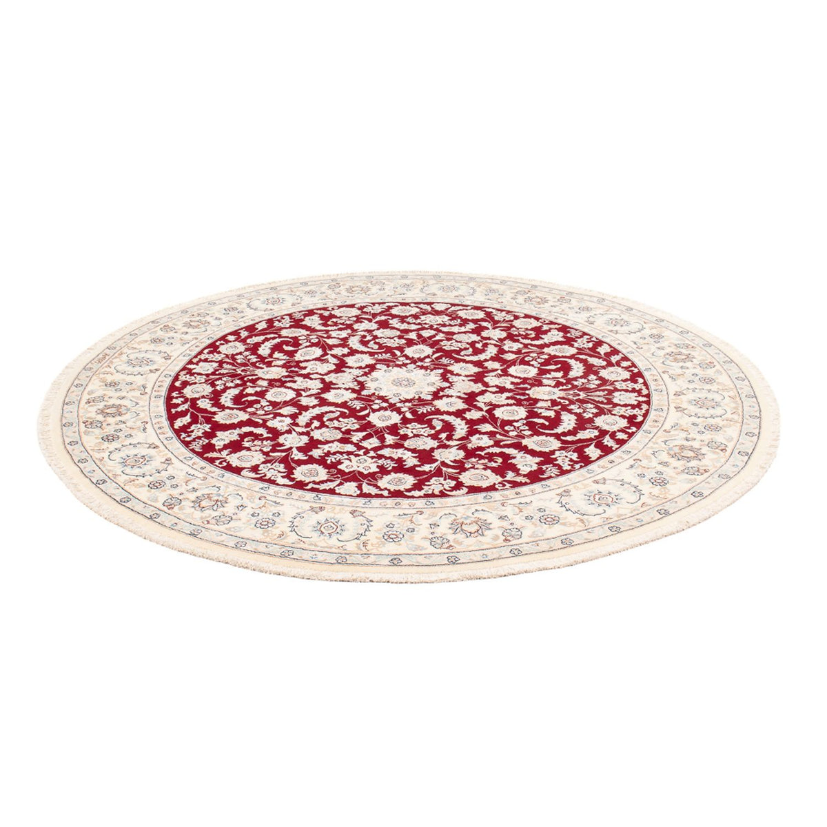 Perzisch tapijt - Nain rond  - 200 x 200 cm - rood