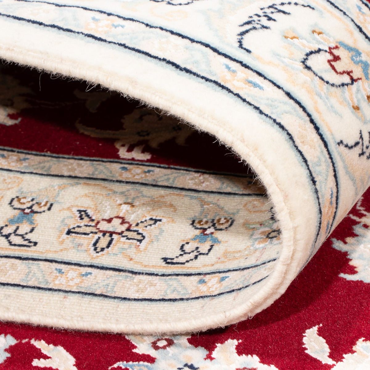 Loper Perzisch tapijt - Nain - Premium - 297 x 82 cm - rood