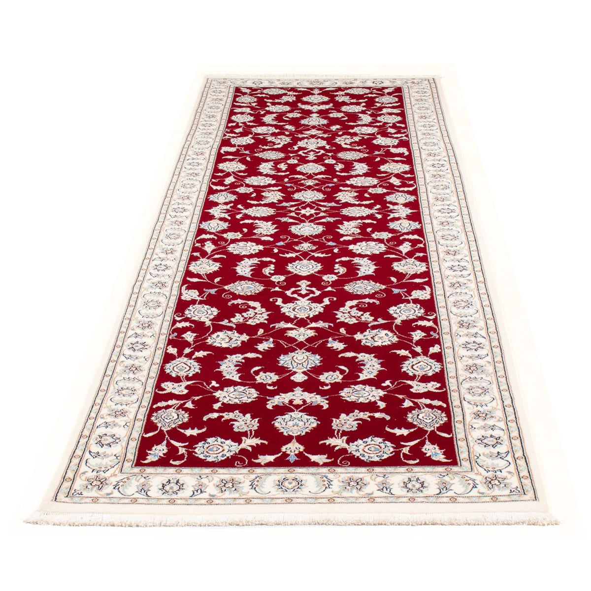 Loper Perzisch tapijt - Nain - Premium - 298 x 80 cm - rood