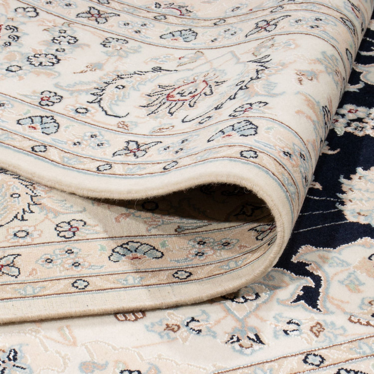 Perzisch tapijt - Nain - 266 x 248 cm - donkerblauw