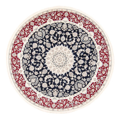 Perzisch tapijt - Nain rond  - 204 x 195 cm - donkerblauw