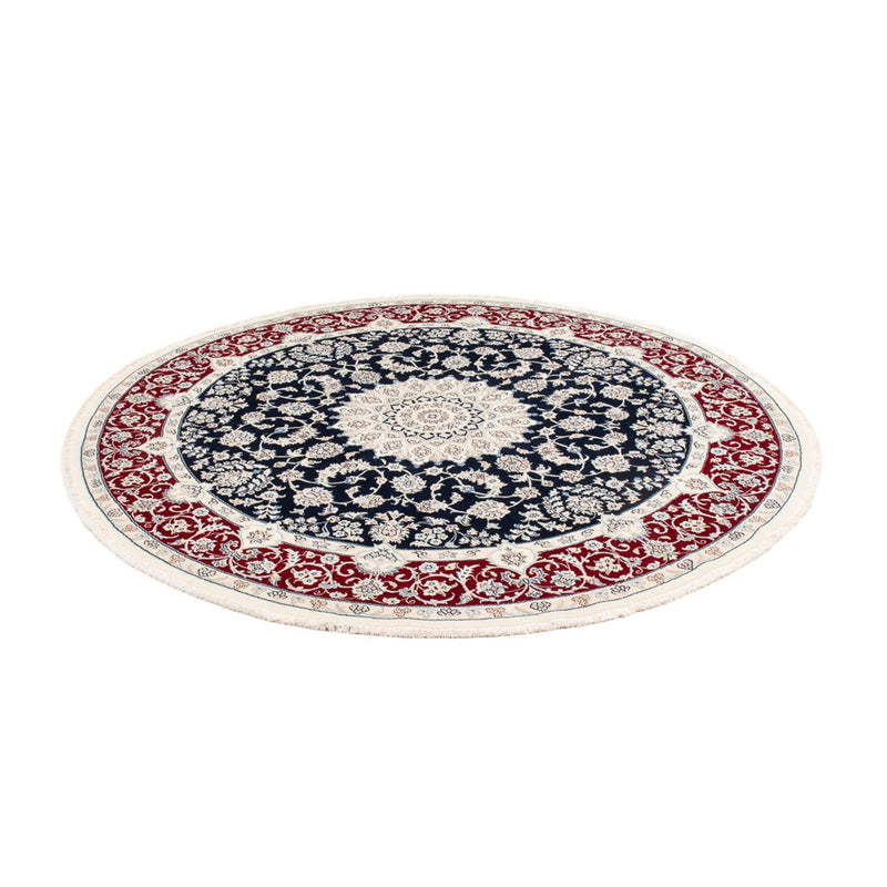 Perzisch tapijt - Nain rond  - 204 x 195 cm - donkerblauw