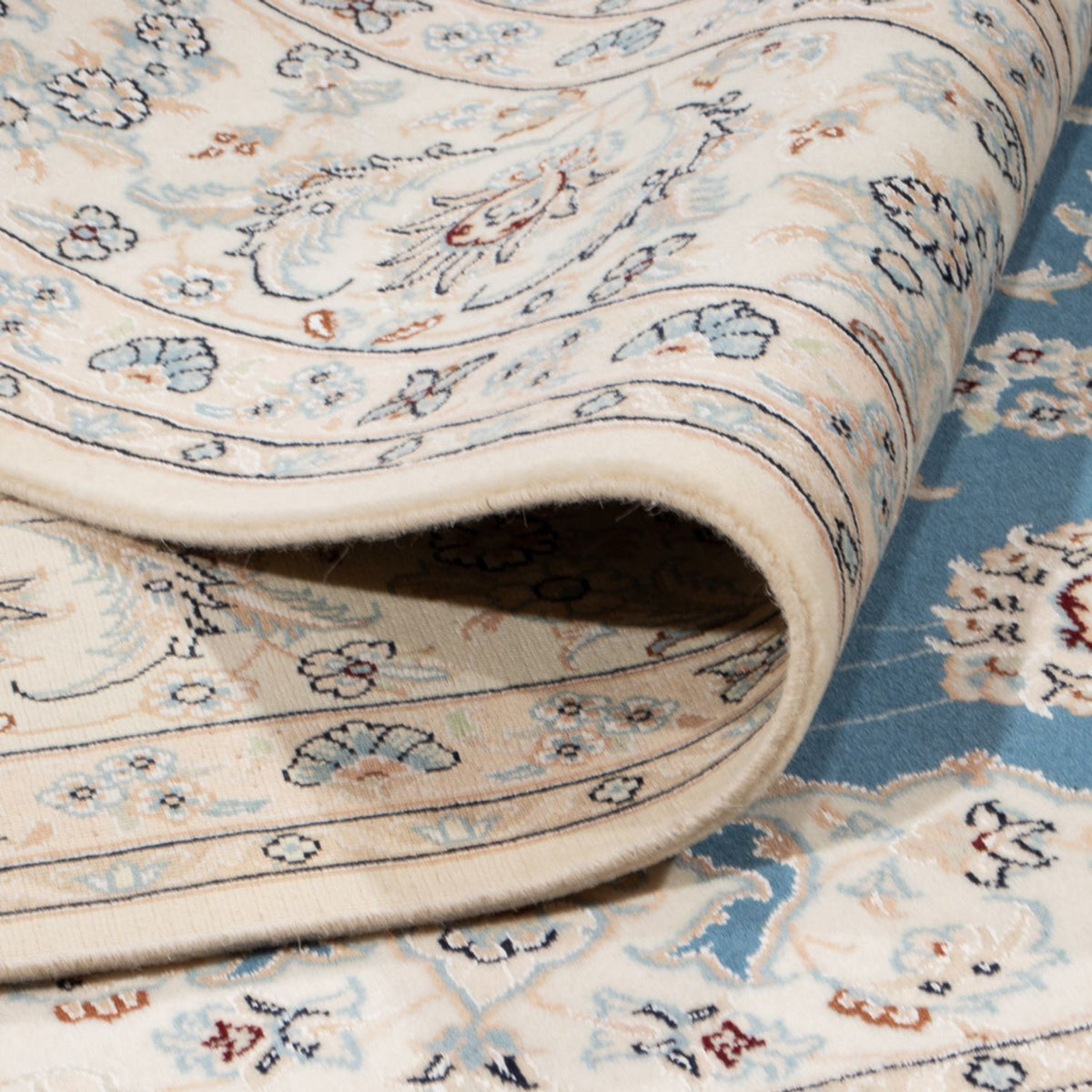 Perzisch tapijt - Nain vierkant  - 252 x 248 cm - lichtblauw