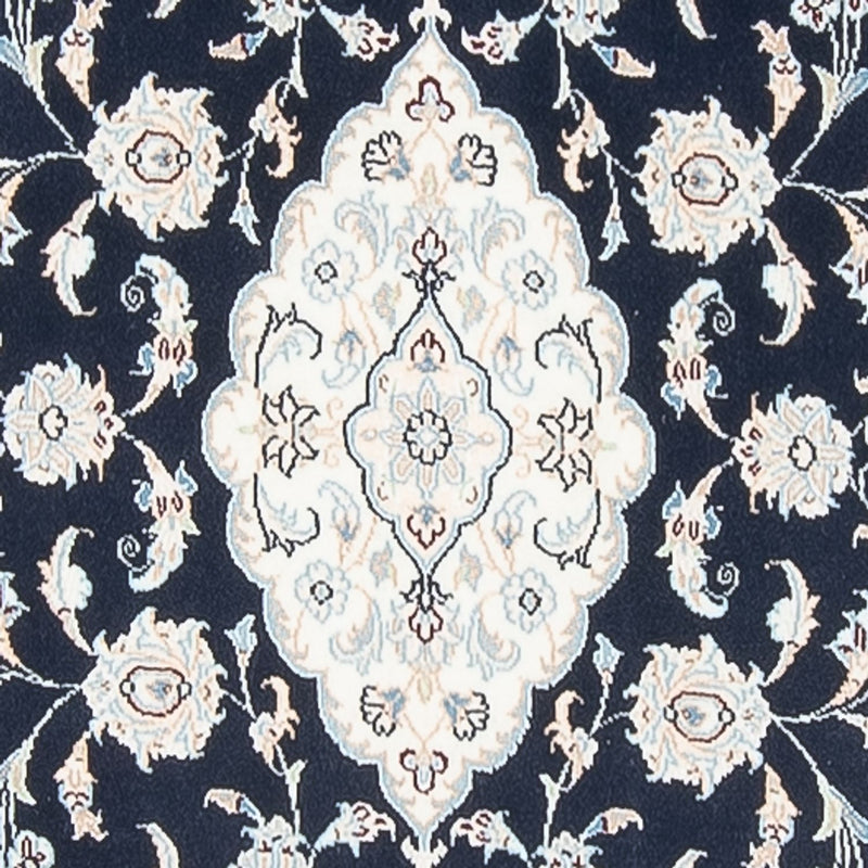 Loper Perzisch tapijt - Nain - Premium - 346 x 88 cm - donkerblauw