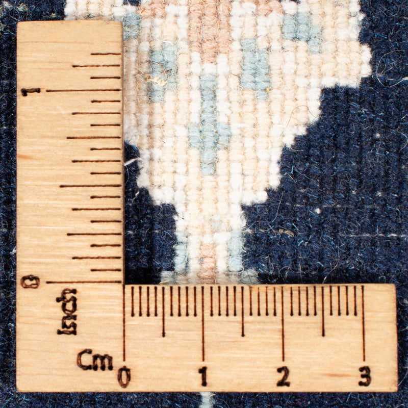 Loper Perzisch tapijt - Nain - Premium - 346 x 88 cm - donkerblauw