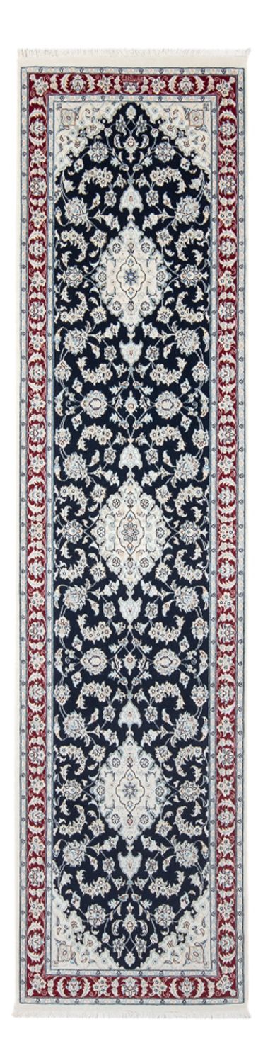 Loper Perzisch tapijt - Nain - Premium - 292 x 80 cm - donkerblauw