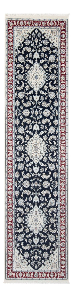 Loper Perzisch tapijt - Nain - Premium - 292 x 80 cm - donkerblauw