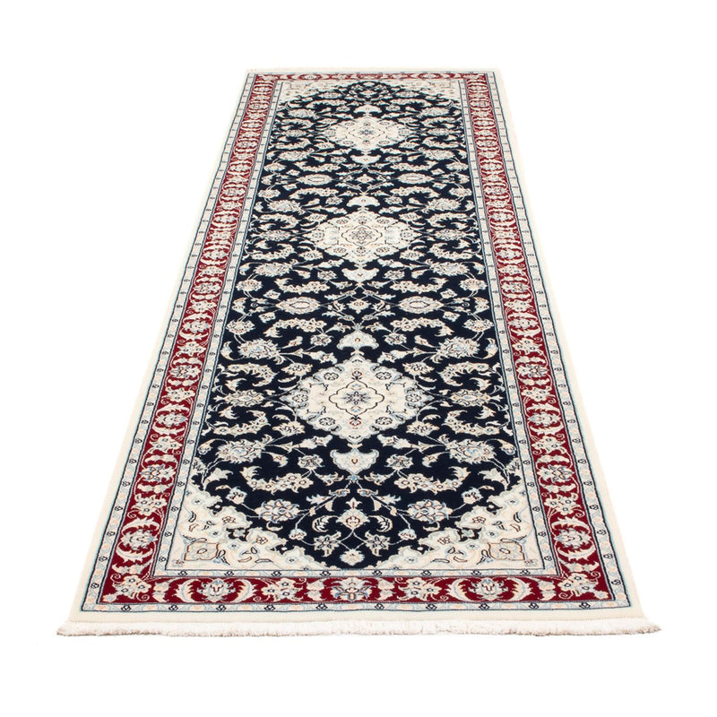Loper Perzisch tapijt - Nain - Premium - 292 x 80 cm - donkerblauw