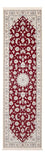 Loper Perzisch tapijt - Nain - Premium - 250 x 78 cm - rood
