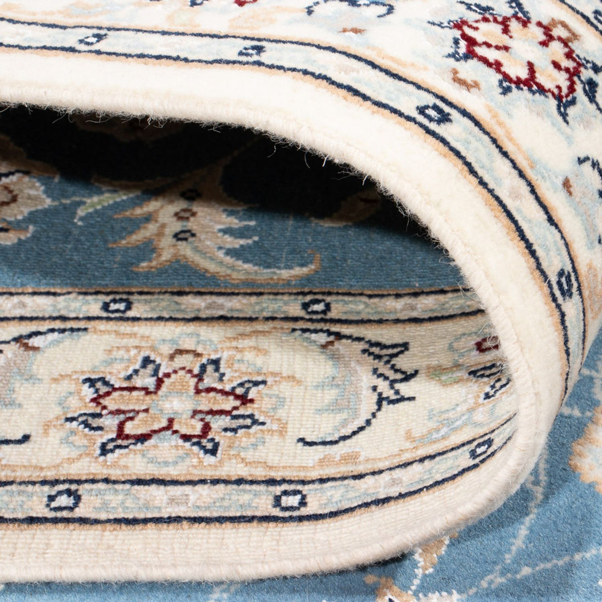 Loper Perzisch tapijt - Nain - Premium - 248 x 81 cm - blauw