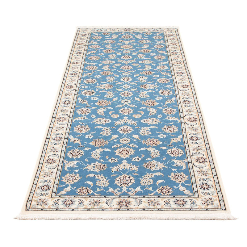 Loper Perzisch tapijt - Nain - Premium - 248 x 81 cm - blauw