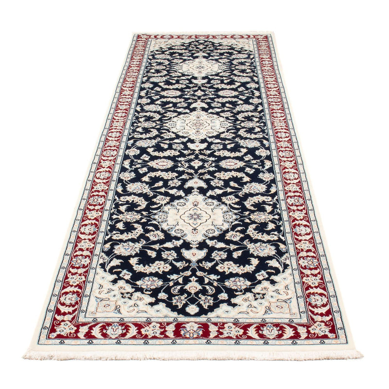 Loper Perzisch tapijt - Nain - Premium - 292 x 80 cm - donkerblauw