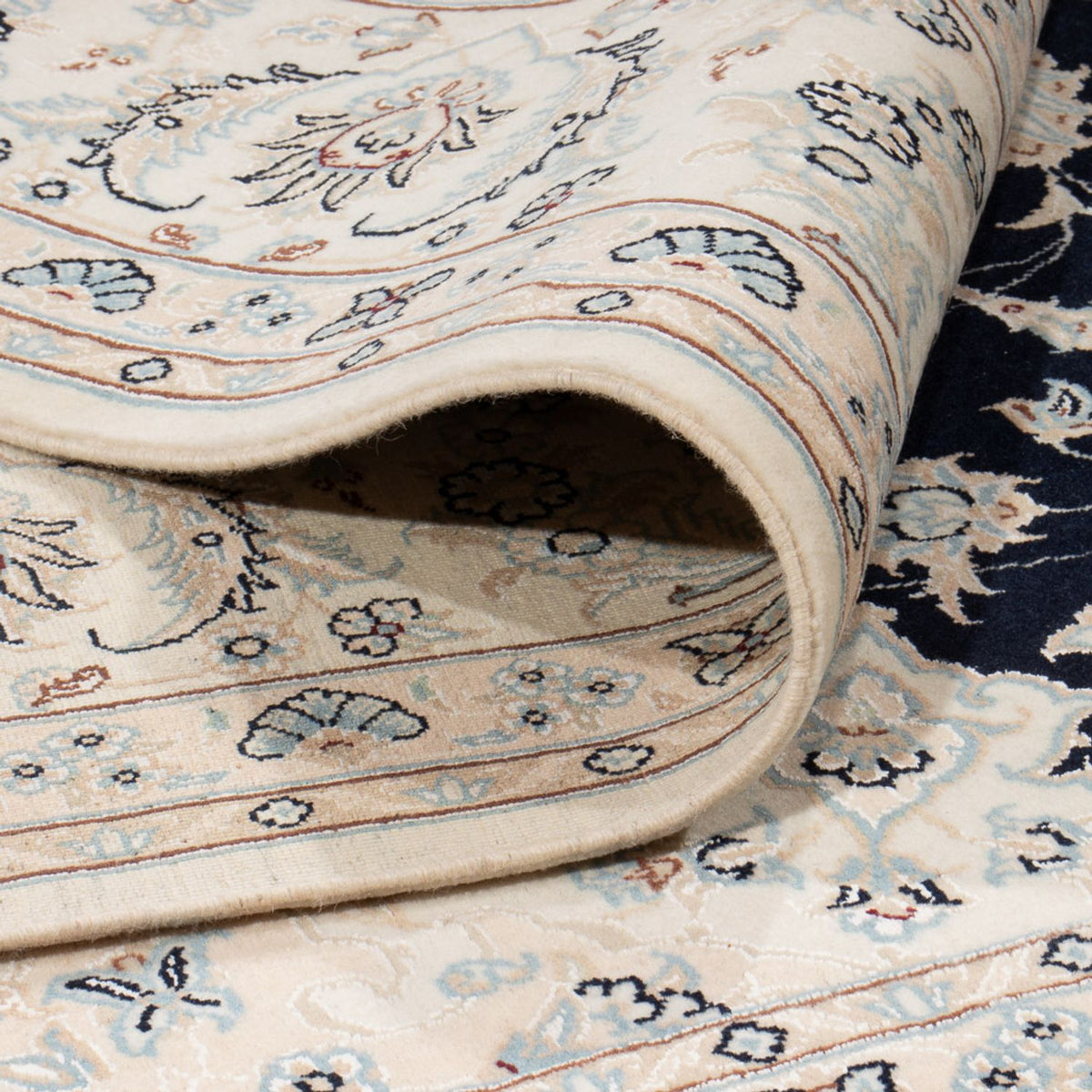 Perzisch tapijt - Nain vierkant  - 246 x 242 cm - donkerblauw