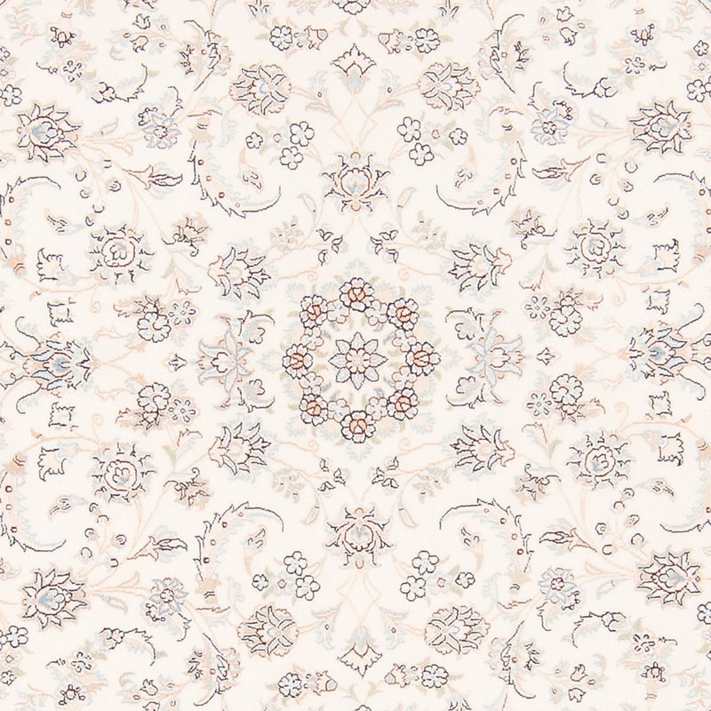 Perzisch tapijt - Nain rond  - 200 x 200 cm - crème