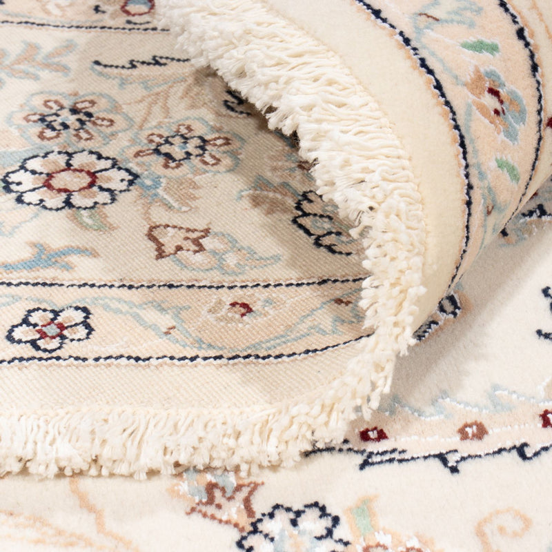 Perzisch tapijt - Nain rond  - 200 x 200 cm - crème