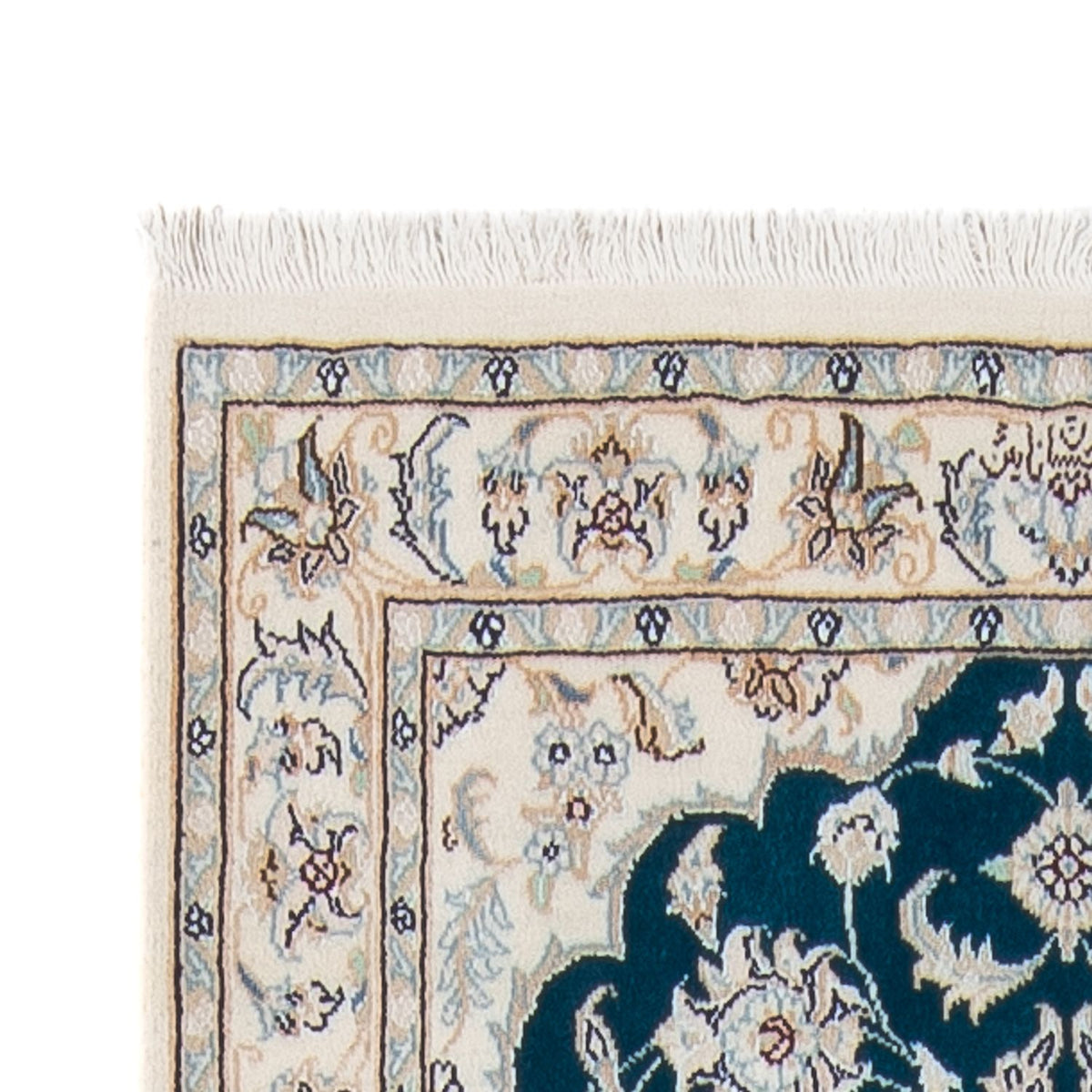 Loper Perzisch tapijt - Nain - Premium - 298 x 81 cm - donkerblauw